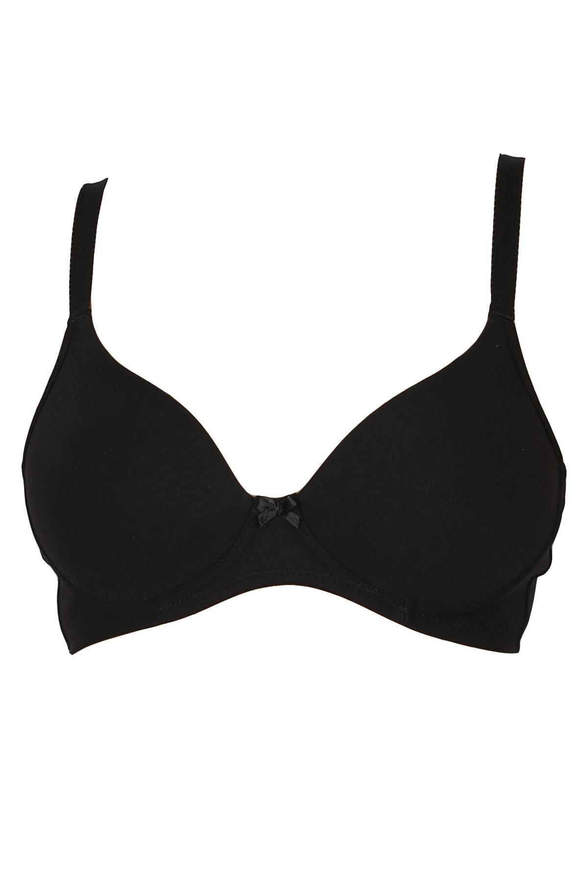 Dantel Detaylı Desteksiz Sütyen Büyük Beden Moonlight 172 - Siyah