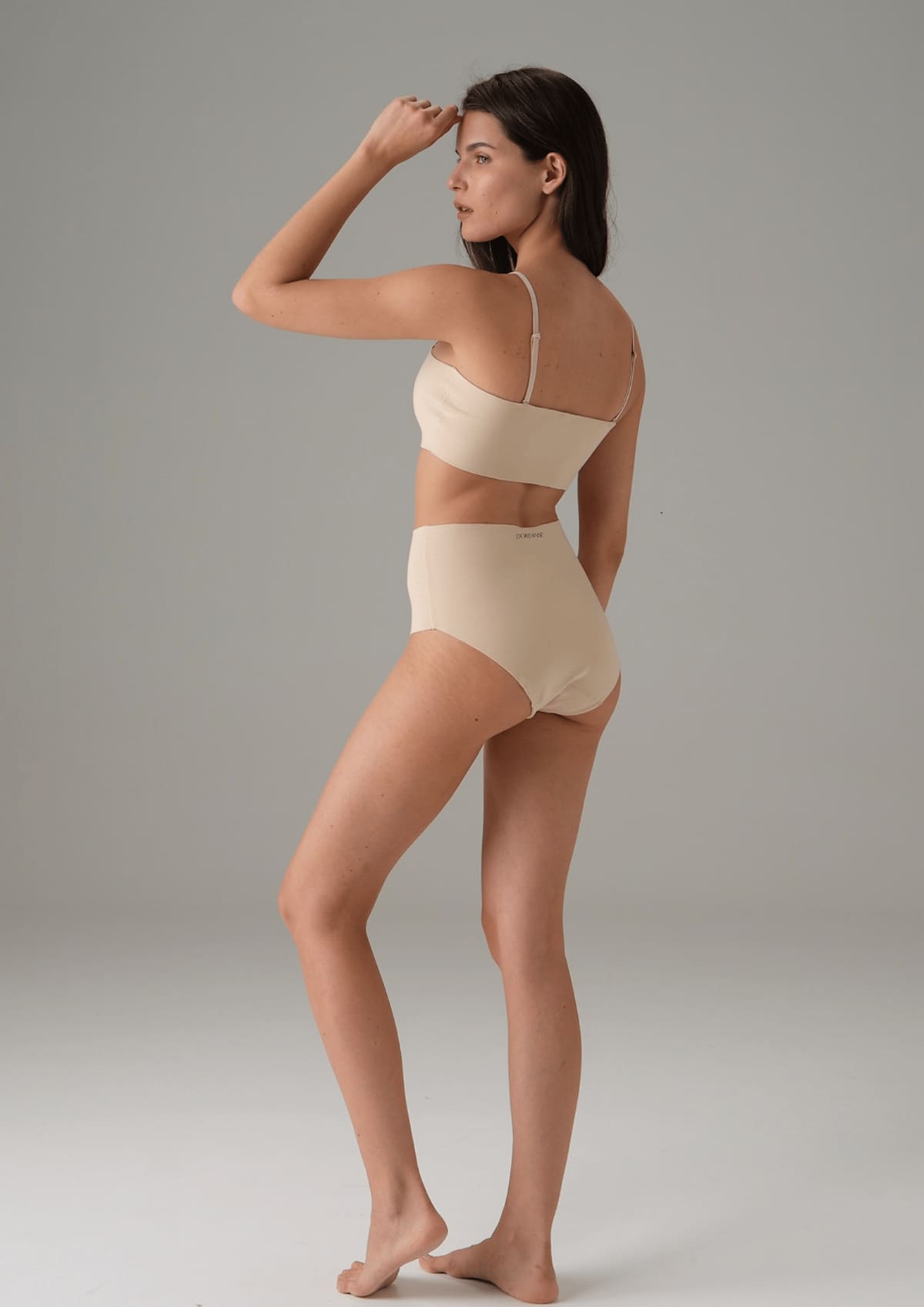 Dikişsiz Yüksek Bel Pamuklu Slip Külot Doreanse 7003 - Ten