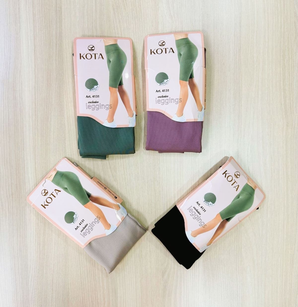 Diz Üstü Yüksek Bel Dalgıç Kumaş Tayt Kota 4131 - Yeşil