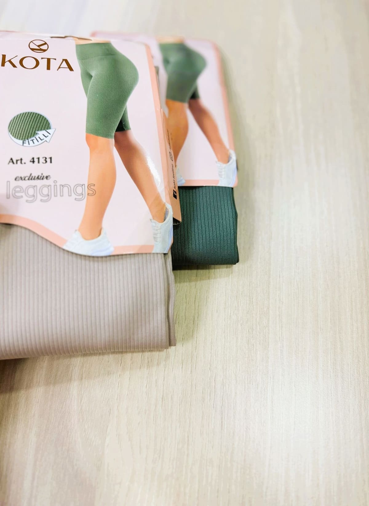 Diz Üstü Yüksek Bel Dalgıç Kumaş Tayt Kota 4131 - Yeşil