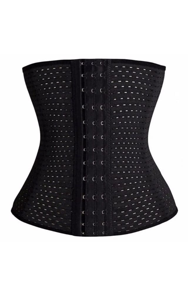 Yüksek Bel Dikişsiz Korse Siyah Pera Fitol 5003 - Siyah