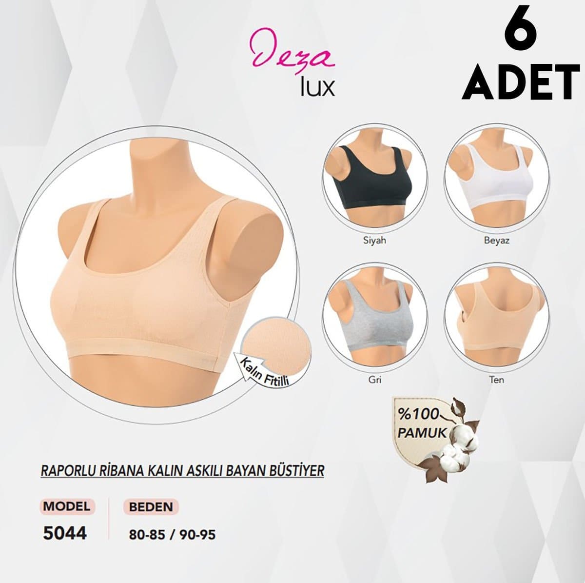 Dondeza Kalın Askılı Pedli Jartiyer Bustiyer Takımı Dondeza 5044