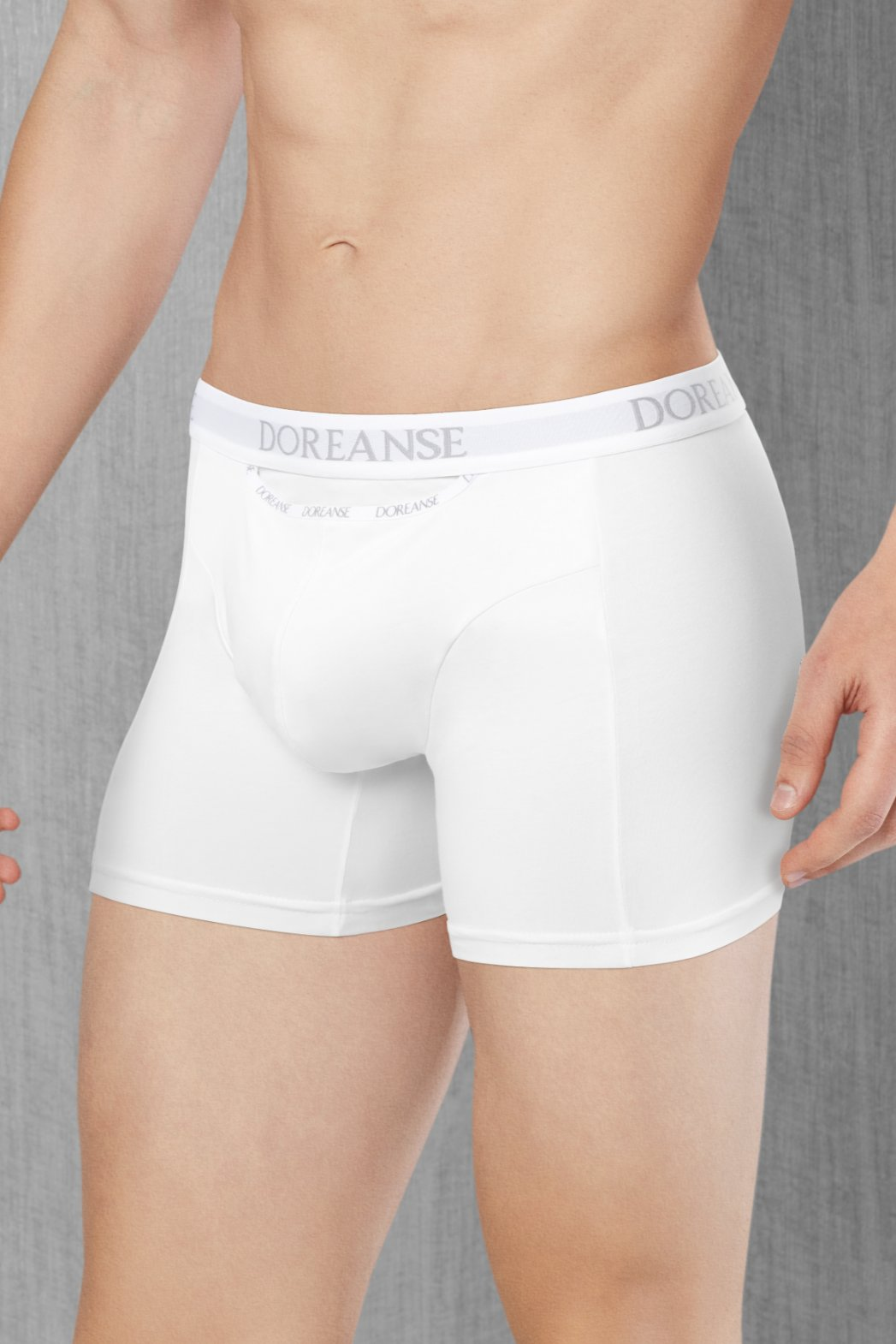 Pamuklu Esnek Bel Boxer Doreanse 1790 - Beyaz