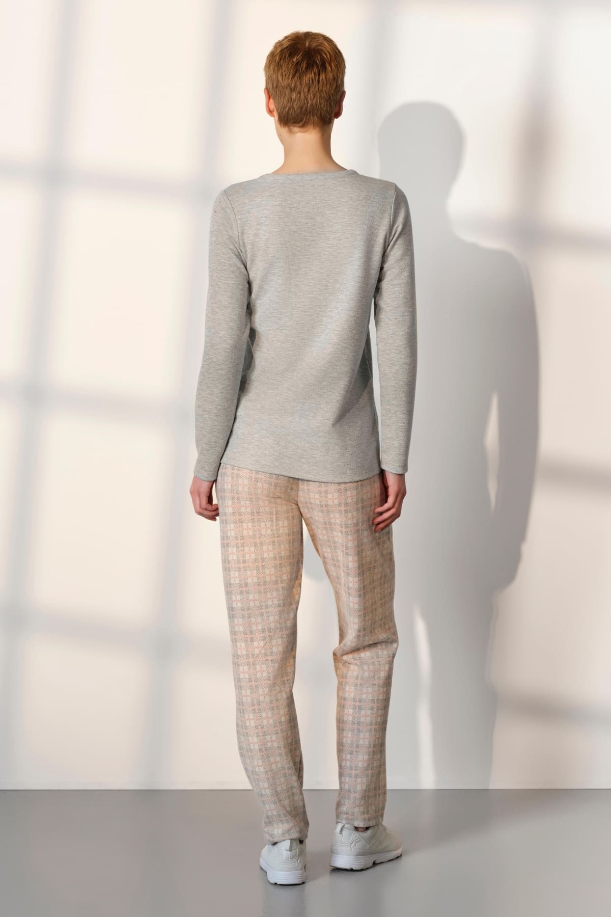 Doreanse Ekoseli Uzun Kollu Kadın Pijama Takımı Doreanse 25K4043 - Görsel 2