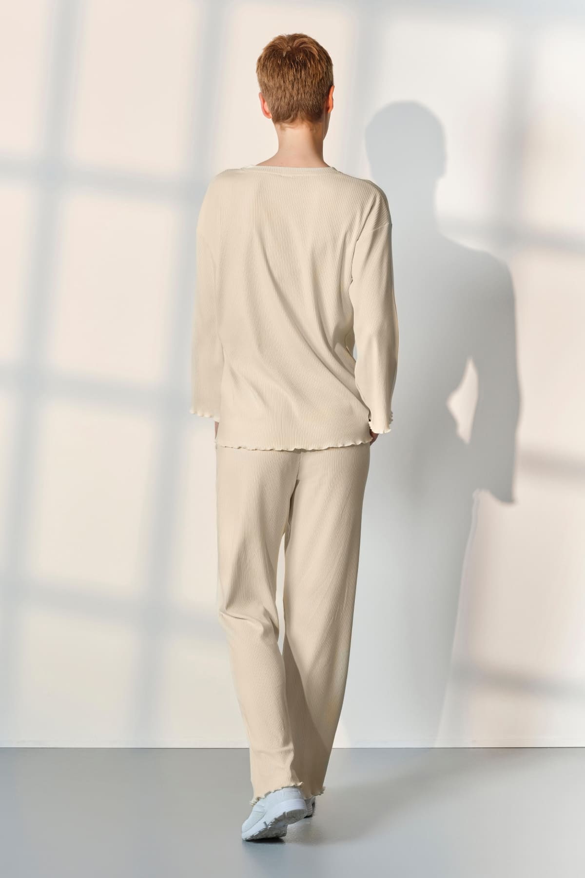 Doreanse Pamuk Modal Elestan Ekru Kadın Pijama Takımı Doreanse 25K4046 - Görsel 2