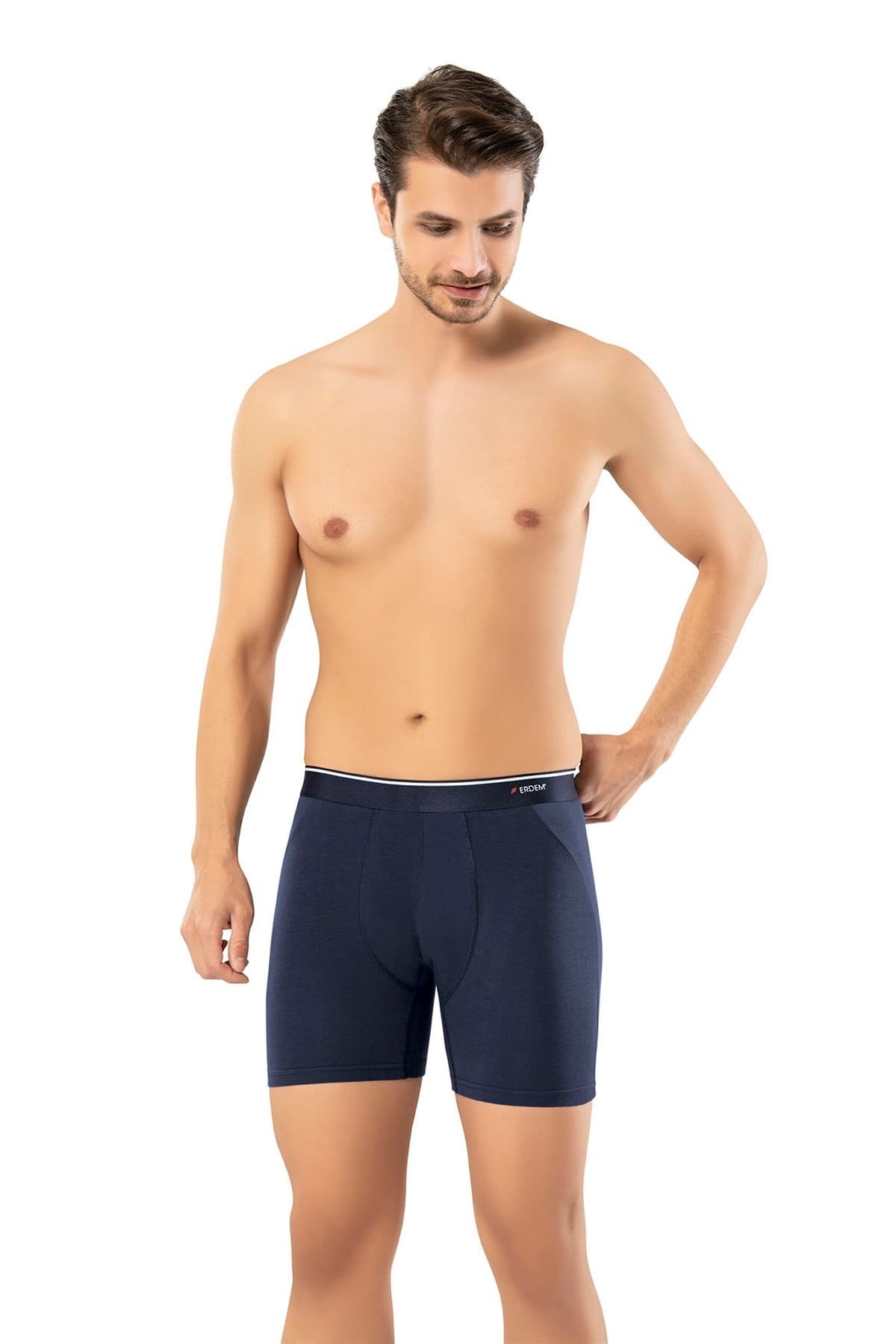 Pamuk Elastan Uzun Boxer Erdem 1470 - Lacivert