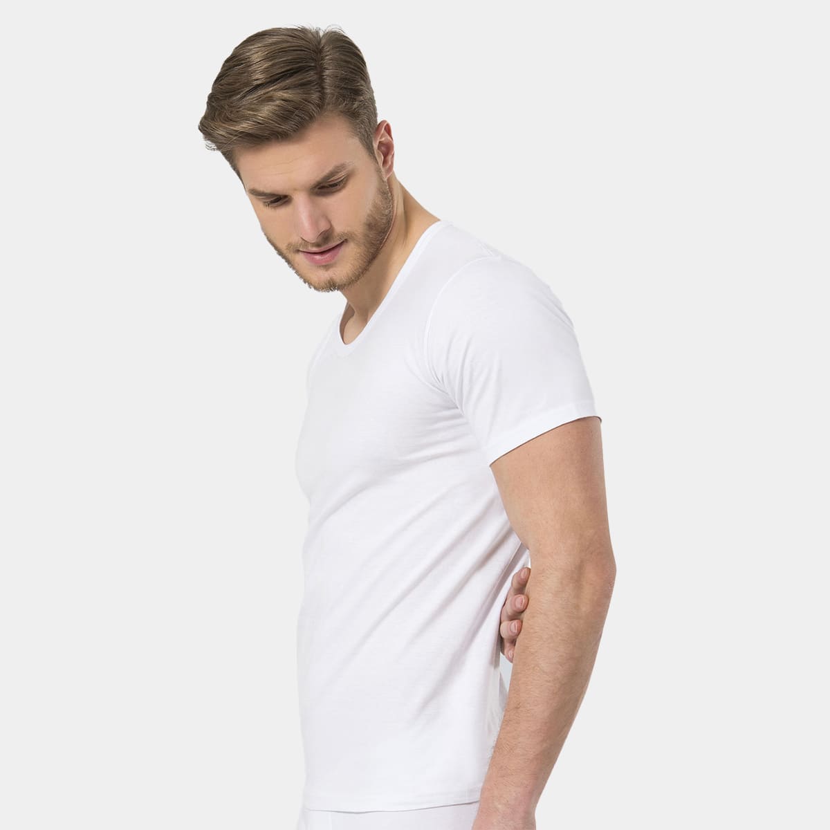 Türen Pamuklu Esnek Ribana Fanila 2li Erkek Atlet Türen 101 - Görsel 3