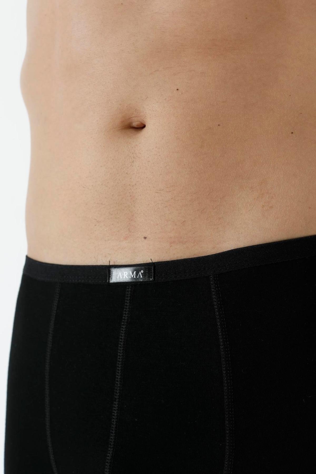 Bambu Kumaş İnce Bel Lastikli Boxer Arma Yıldız 1190 - Siyah