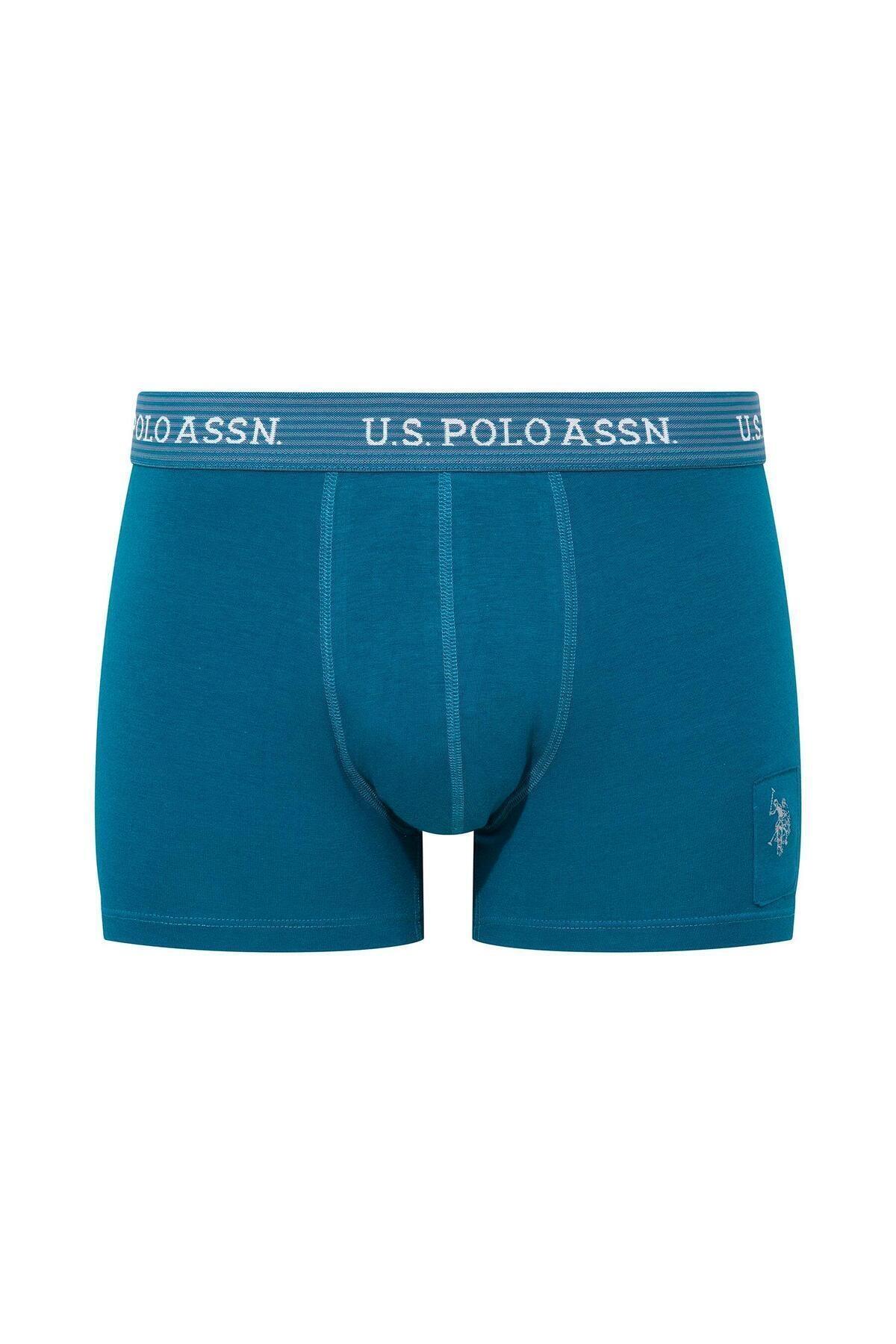 Us. POLO Assn. Pamuklu Yüksek Bel Erkek Boxer U.S. Polo Assn. 80515 - Görsel 8