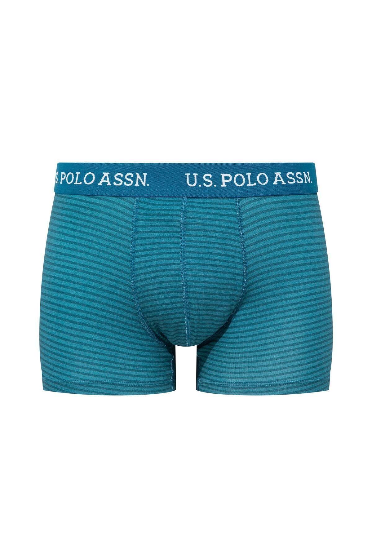Us. POLO Assn. Pamuklu Yüksek Bel Erkek Boxer U.S. Polo Assn. 80515 - Görsel 9