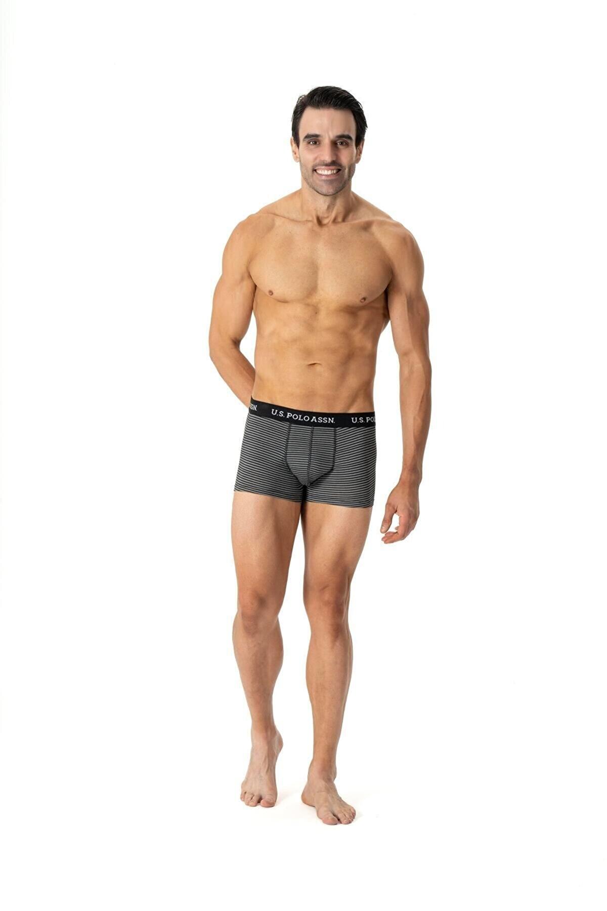 Us. POLO Assn. Pamuklu Yüksek Bel Erkek Boxer U.S. Polo Assn. 80515 - Görsel 5