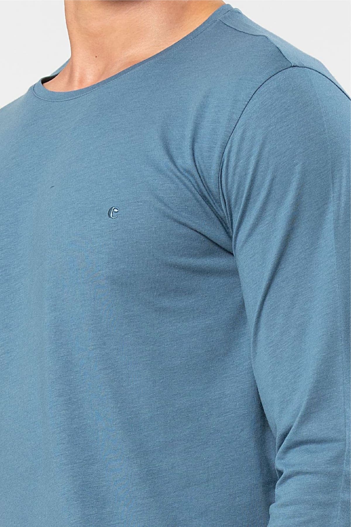 Modal Uzun Kollu Erkek Pijama Takımı Cacharel 2244 - İndigo