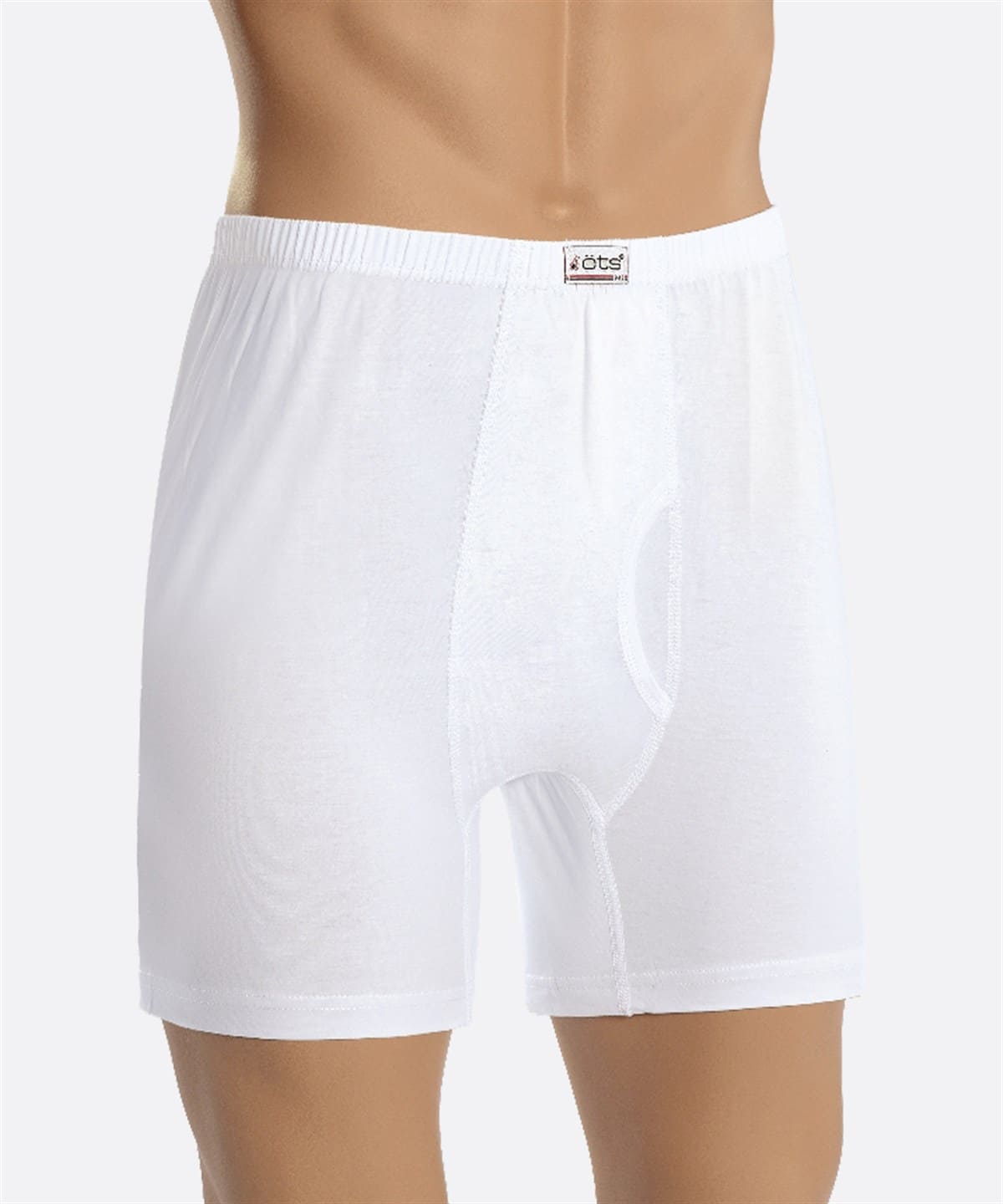 Pamuk Süprem Esnek Bel Erkek Boxer Öts 2620 - Beyaz