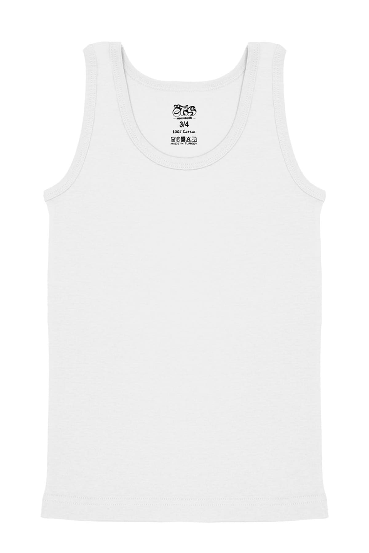 Pamuk Ribana Erkek Çocuk Atlet Öts 7005 - Beyaz