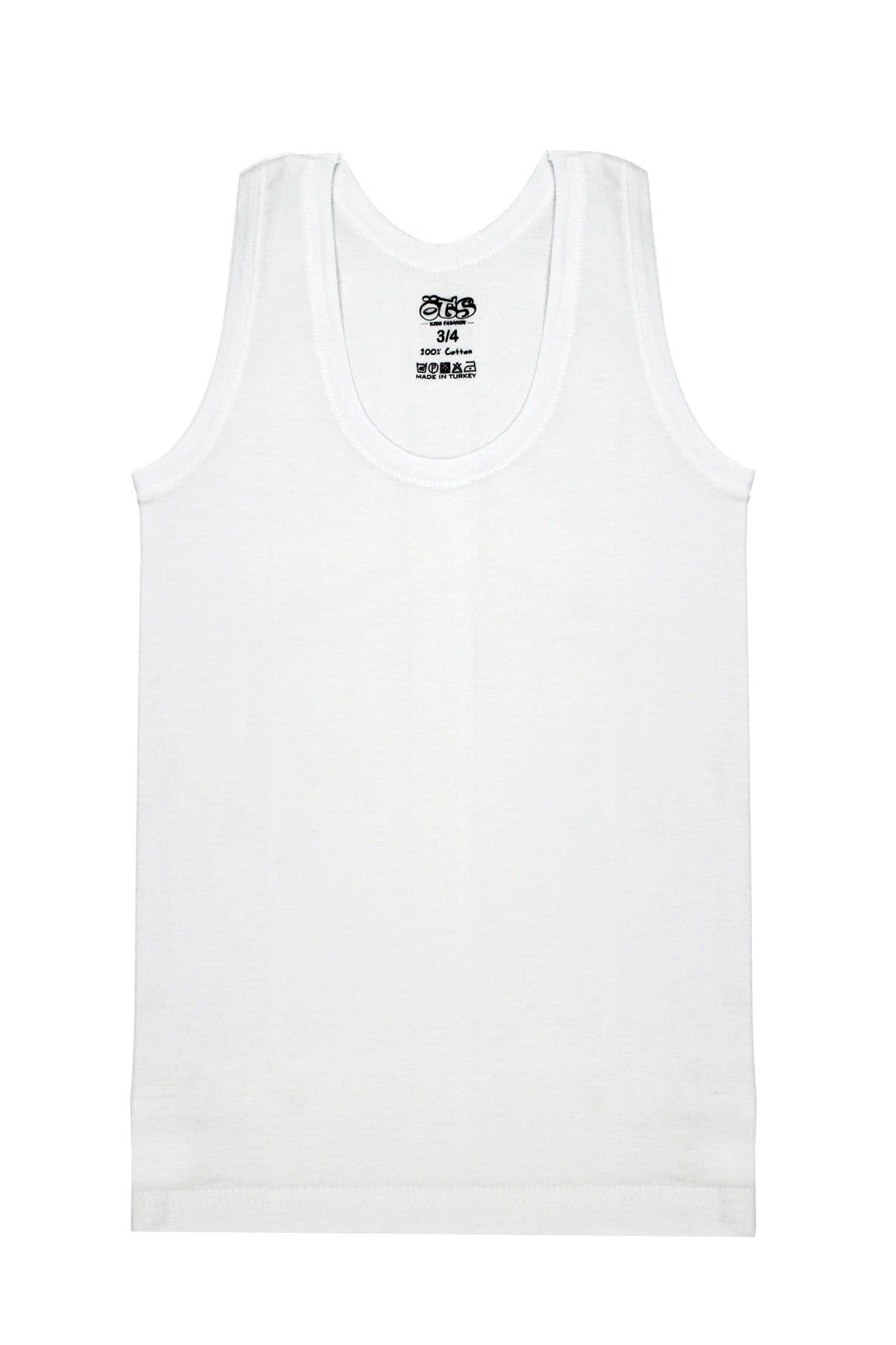 Pamuk Süprem Erkek Çocuk Atlet Öts 7001 - Beyaz