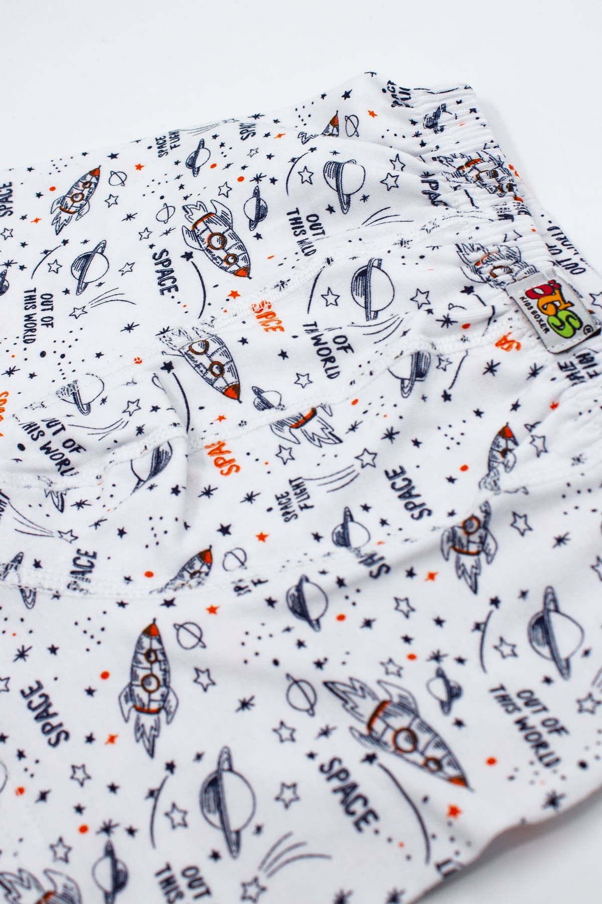 Pamuklu Likralı Erkek Çocuk Boxer Öts 7215 - Beyaz