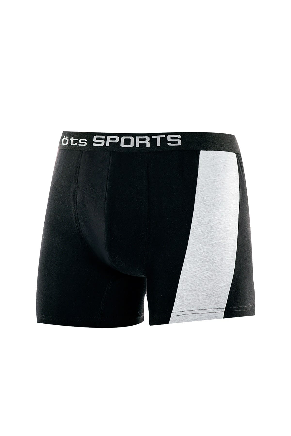 Pamuklu Esnek Boxer 6 Adet Öts 7266 - Siyah