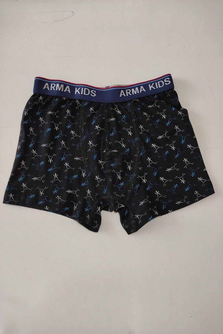 Pamuklu Desenli Likralı Boxer 3'lü Paket Arma Yıldız 5541 - Görsel