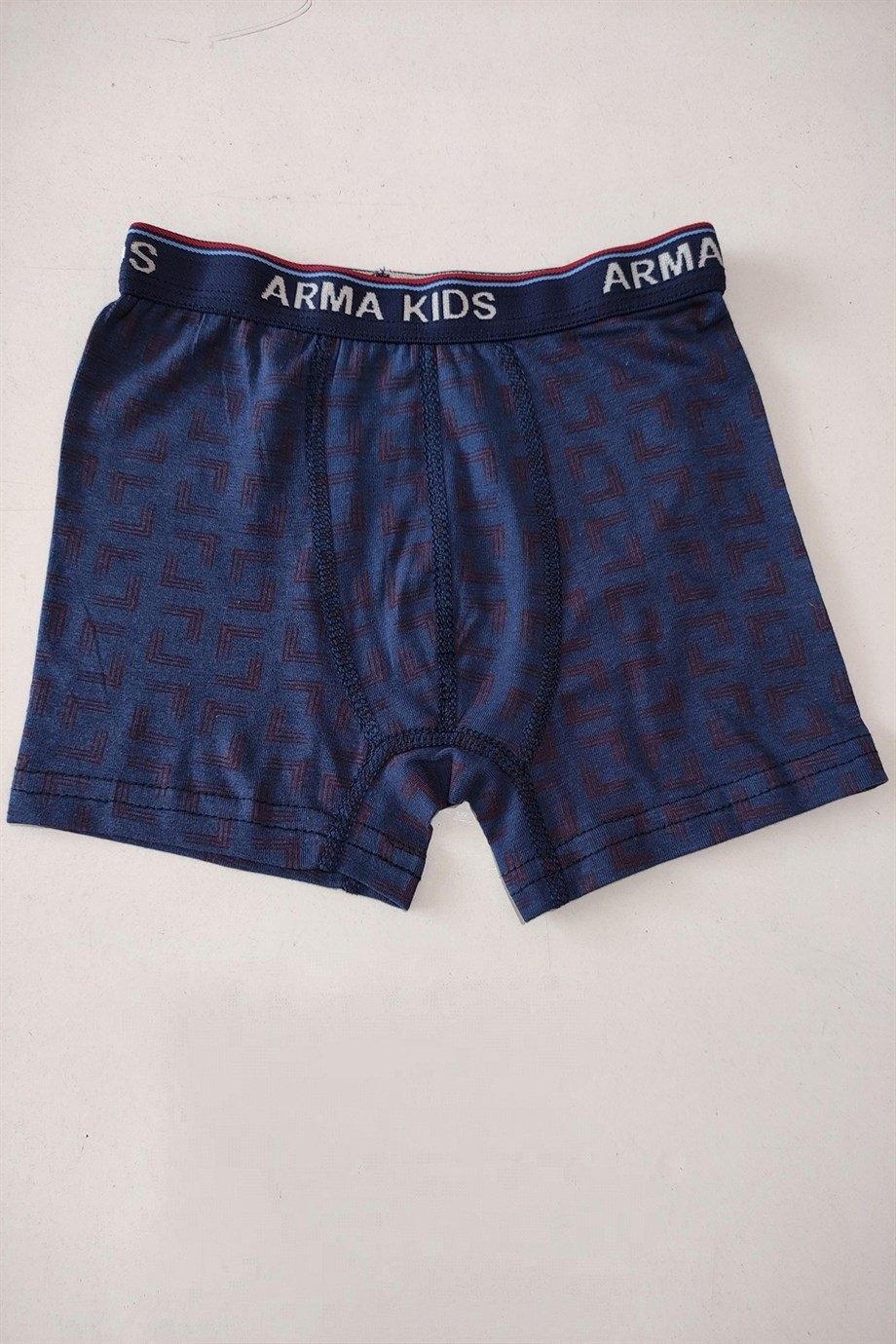 Pamuklu Desenli Likralı Boxer 3'lü Paket Arma Yıldız 5541 - Görsel