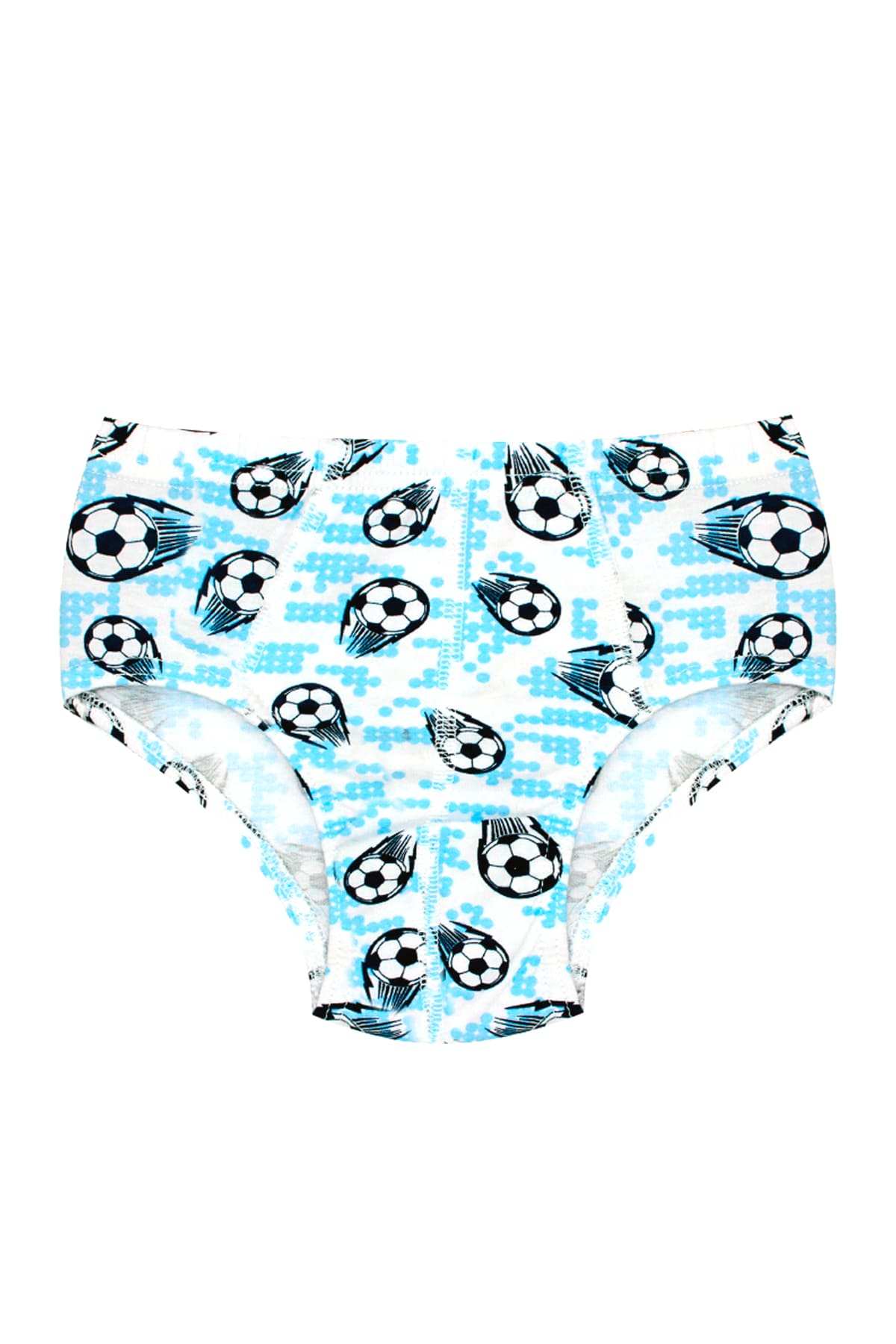 Pamuklu Likralı Erkek Çocuk Külot  Öts 7322 - Beyaz