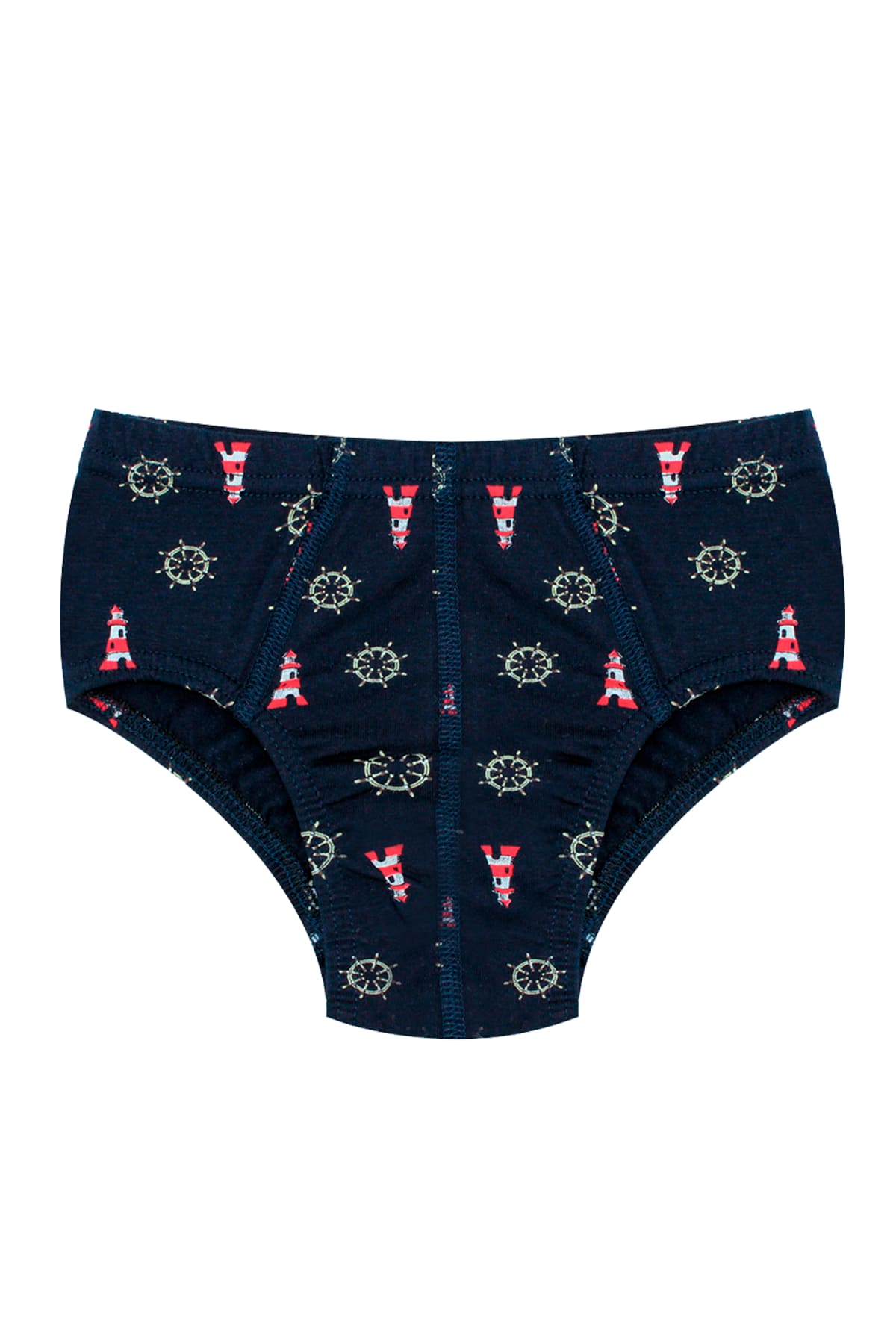 Pamuklu Likralı Erkek Çocuk Külot  Öts 7322 - Lacivert