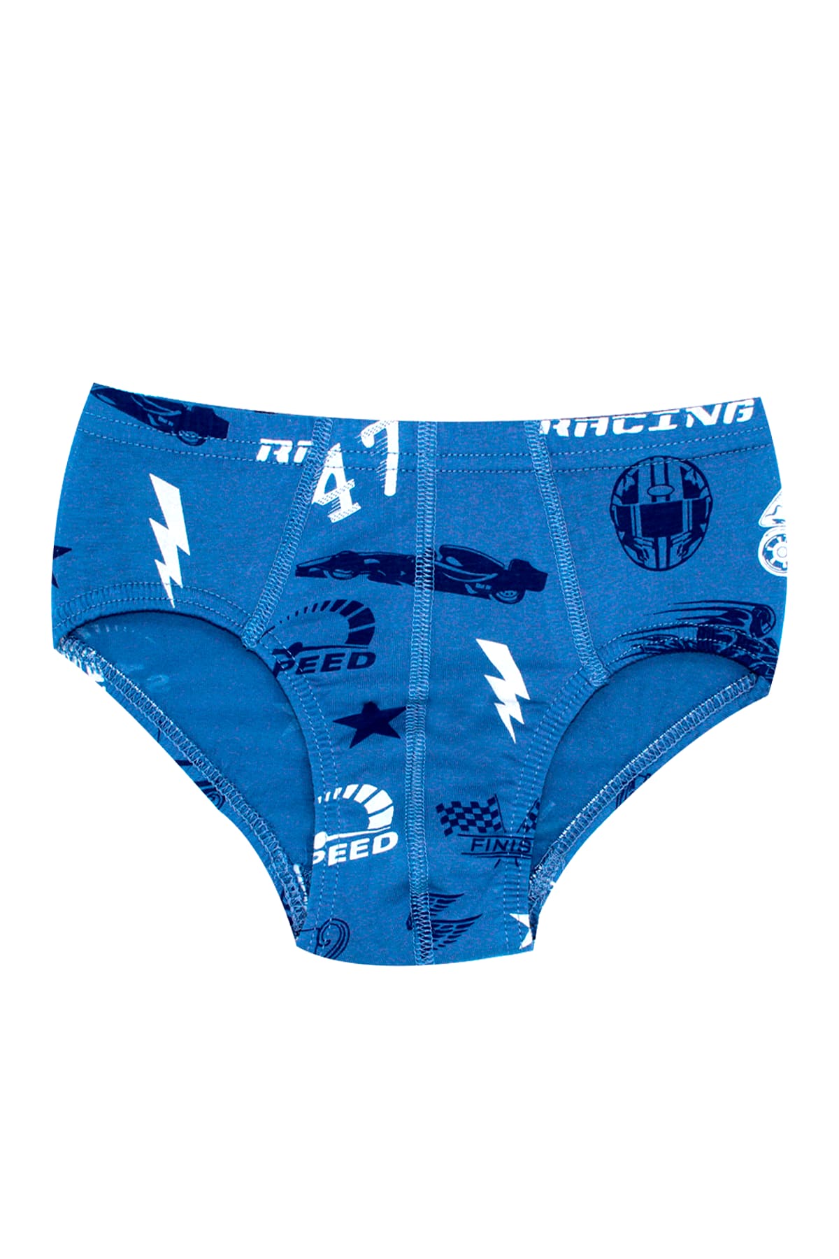 Pamuklu Likralı Erkek Çocuk Külot  Öts 7322 - Mavi