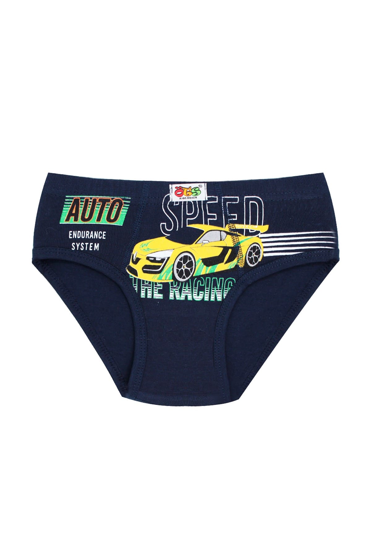 Pamuklu Lastikli Renkli Baskılı Çocuk Külot Öts 7245 - Lacivert