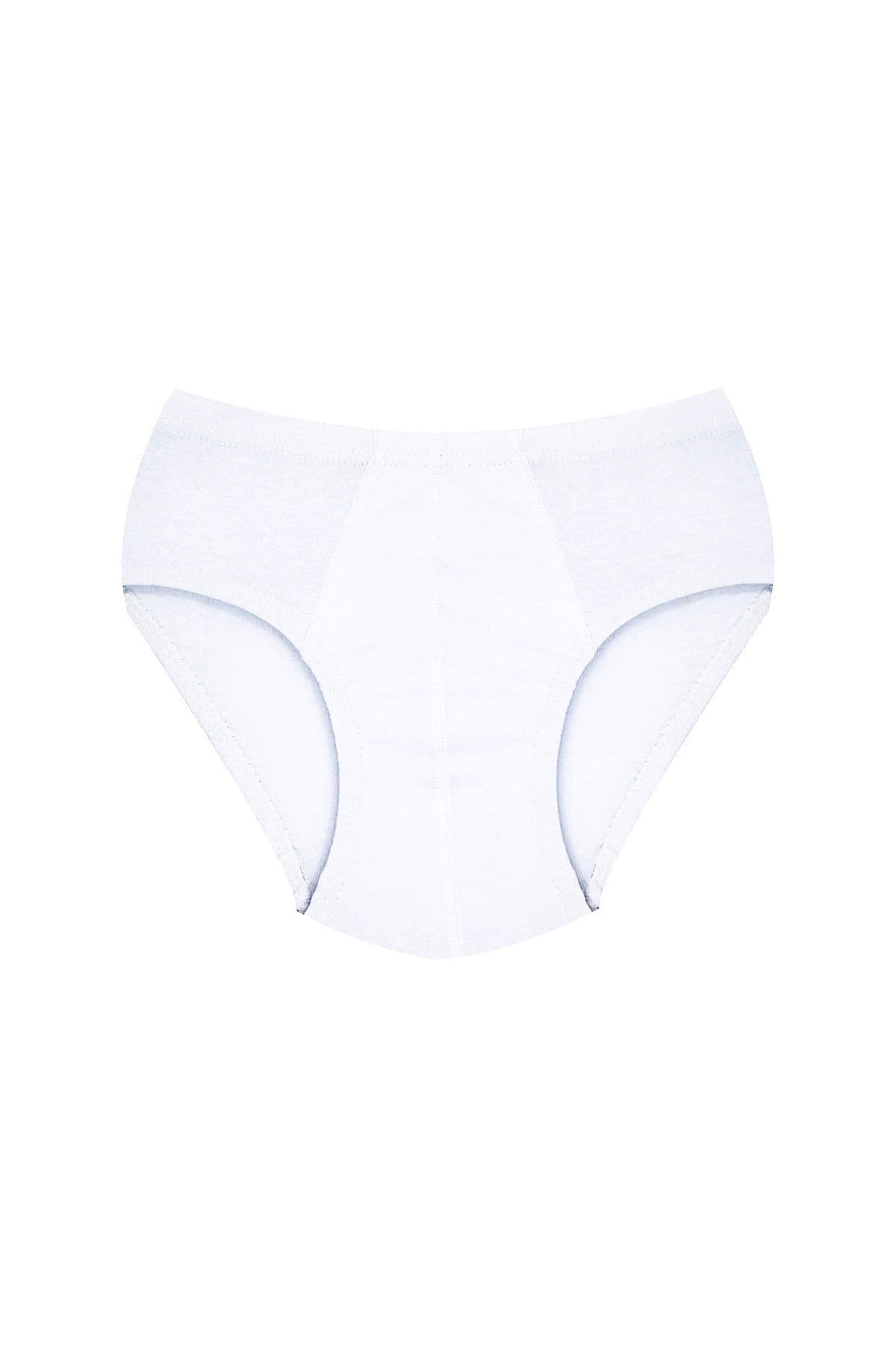 Pamuk Süprem Yumuşak Lastikli Erkek Çocuk Külot Öts 7320 - Beyaz