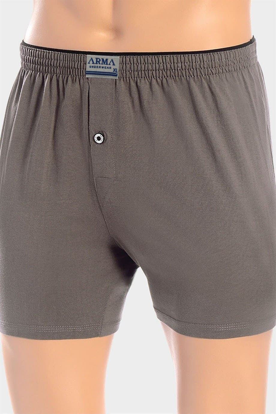 Esnek Bel Lastiği Pamuk Boxer Arma Yıldız 1140 - Füme