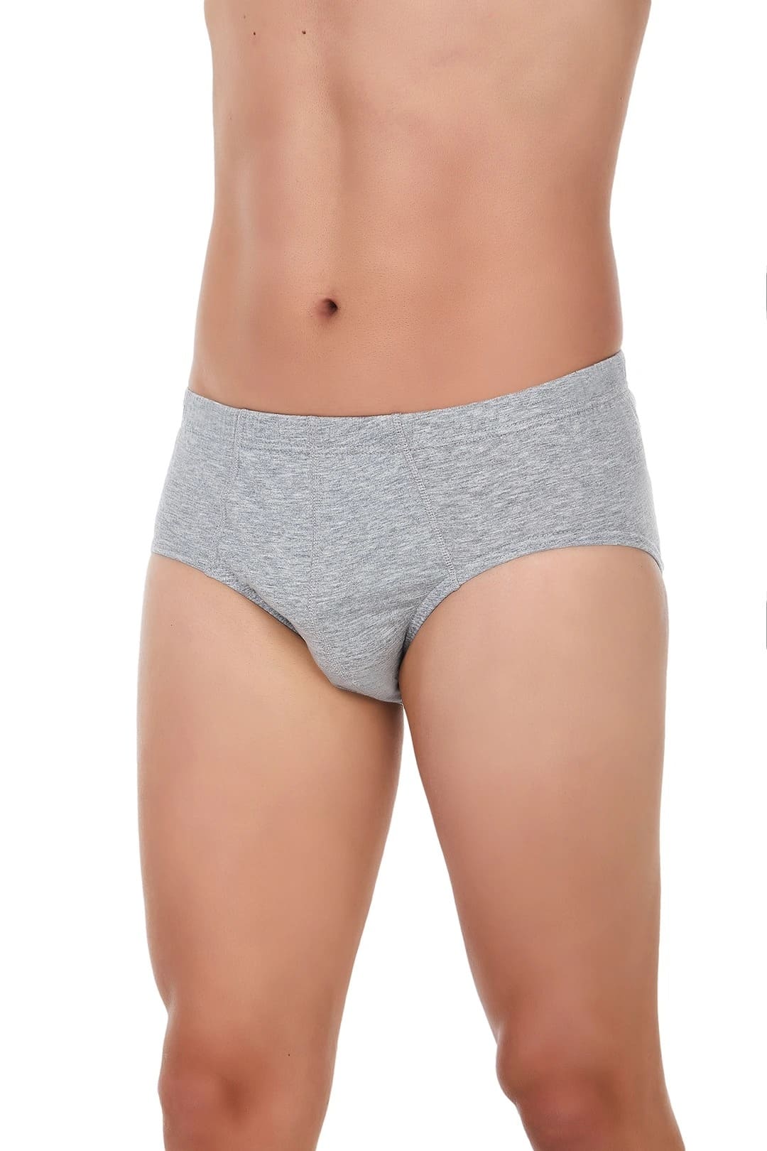 Pamuklu Yüksek Bel Erkek Slip Külot Yıldız 131 - Gri