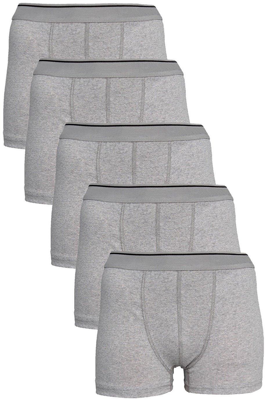 Pamuklu Elastan Gri Boxer Arma Yıldız 1177 - Gri