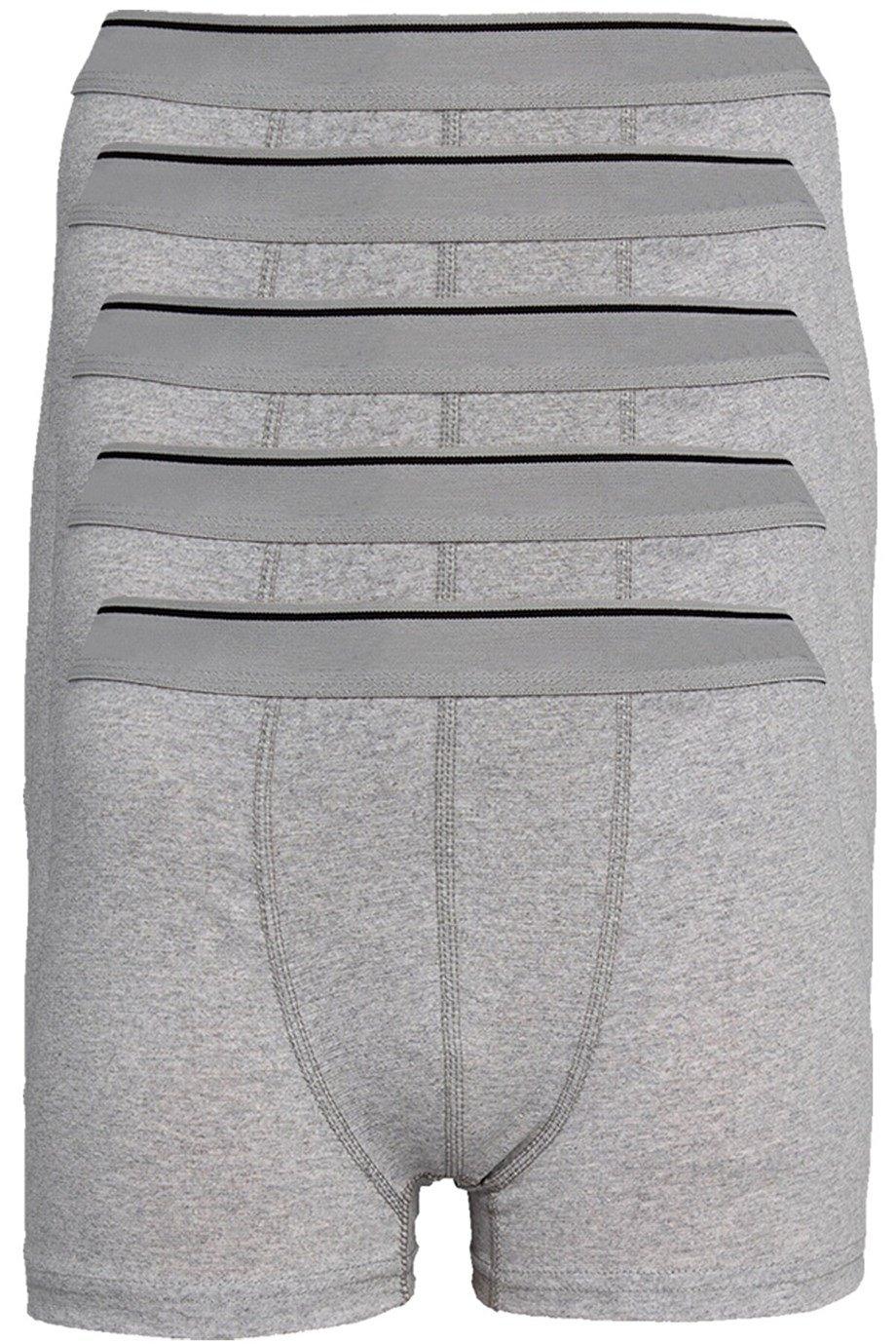 Pamuklu Elastan Gri Boxer Arma Yıldız 1177 - Gri