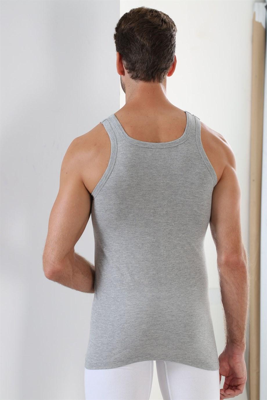 Pamuk Penye Gri Erkek Atlet Arma Yıldız 1001 - Gri