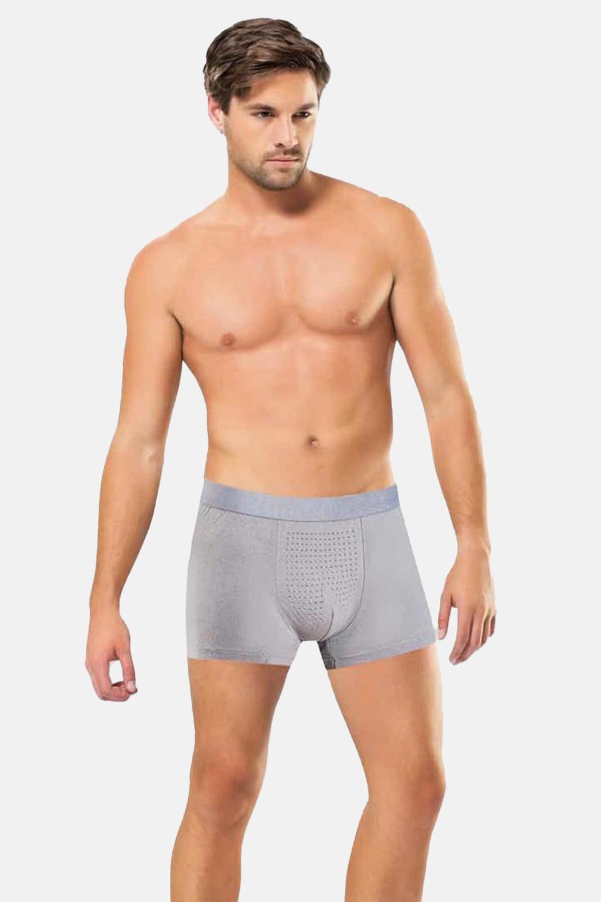 Modal Pamuklu Esnek Bel Boxer Anıt 1284 - Gri