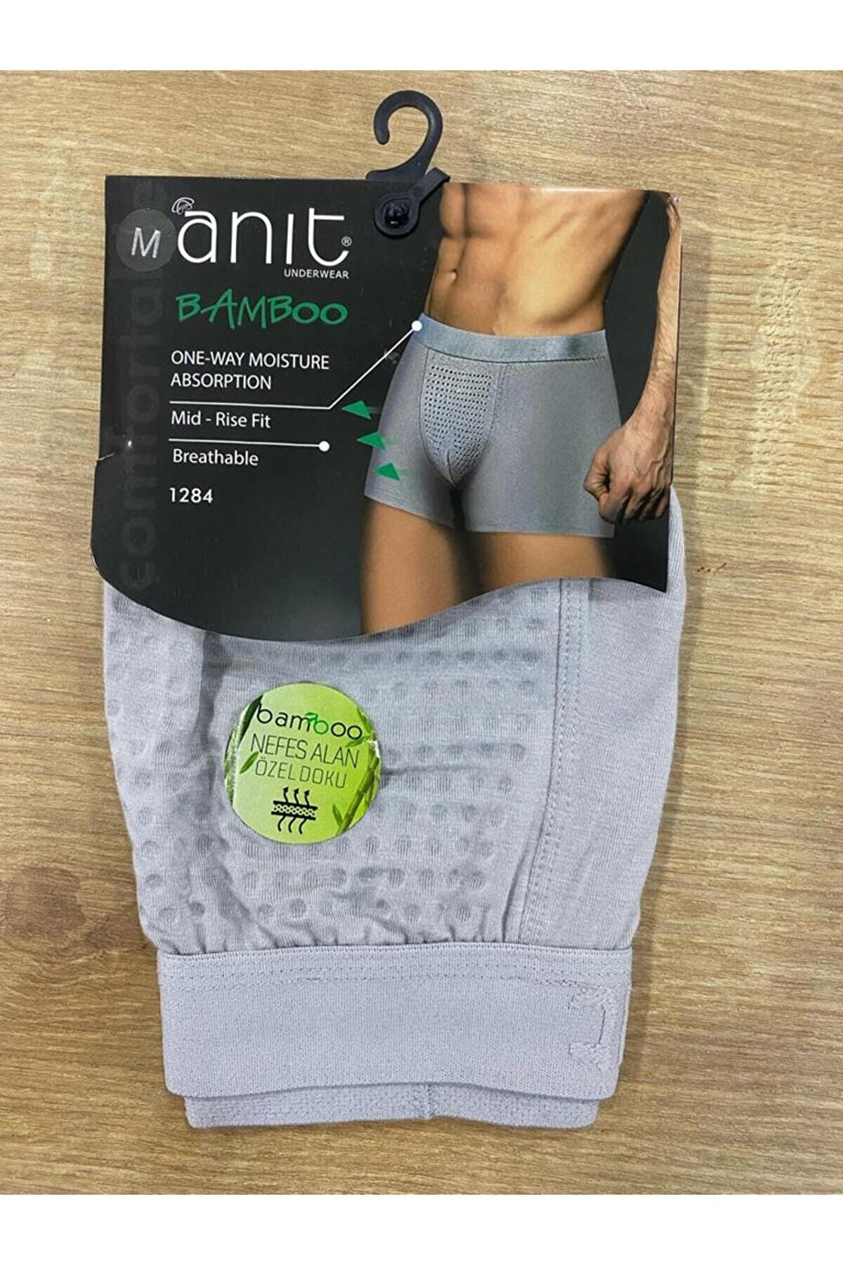 Modal Pamuklu Esnek Bel Boxer Anıt 1284 - Gri