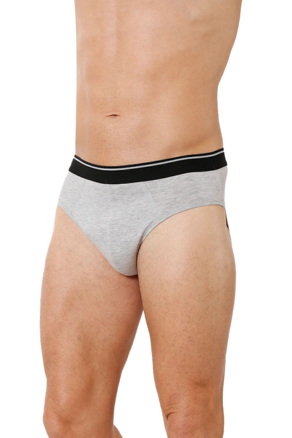 Pamuklu Likralı Esnek Slip Külot Özkan 11330 - Gri