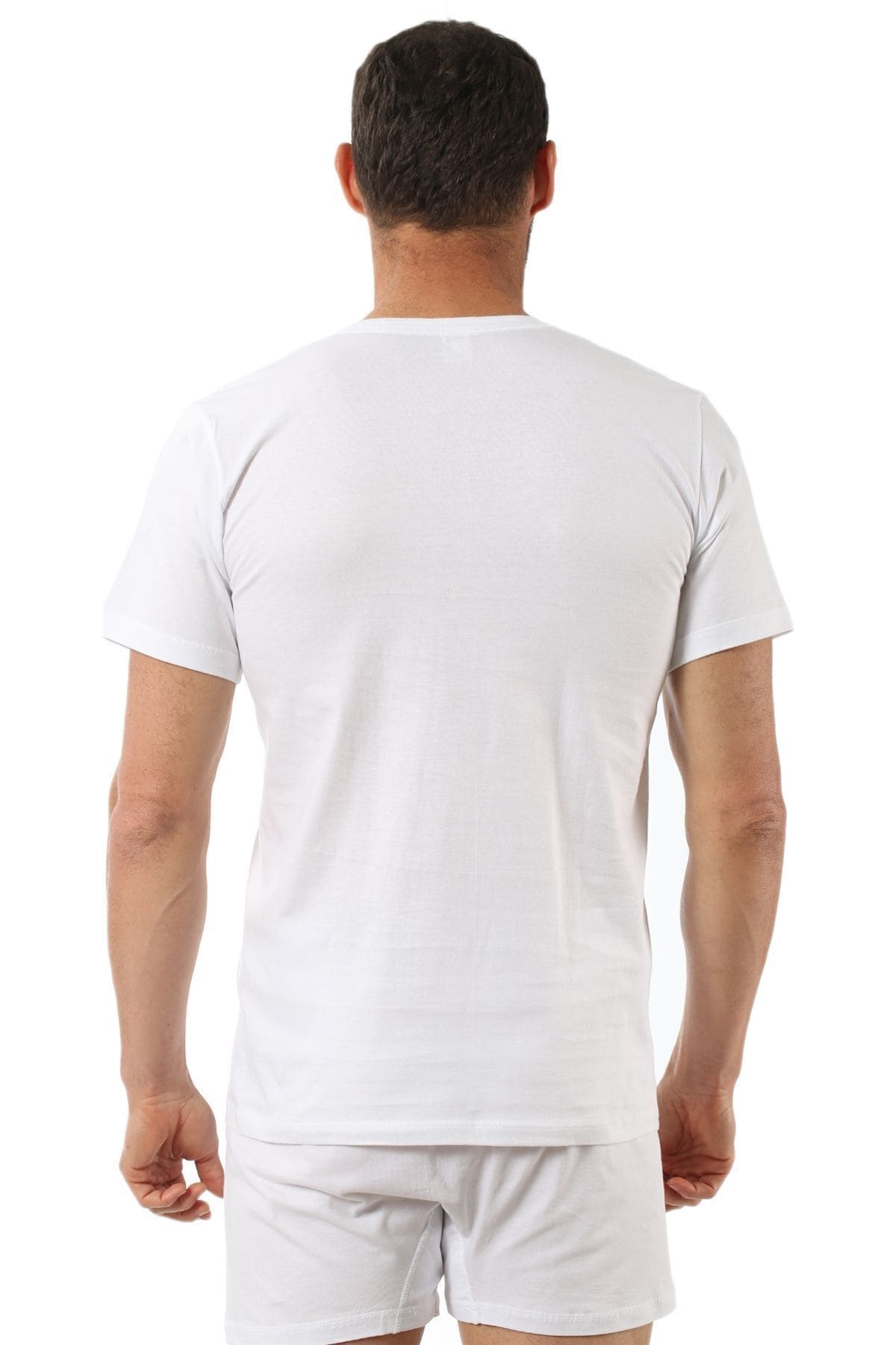 Pamuklu Yarım Kol Atlet Erkek Özkan 0059 - Beyaz