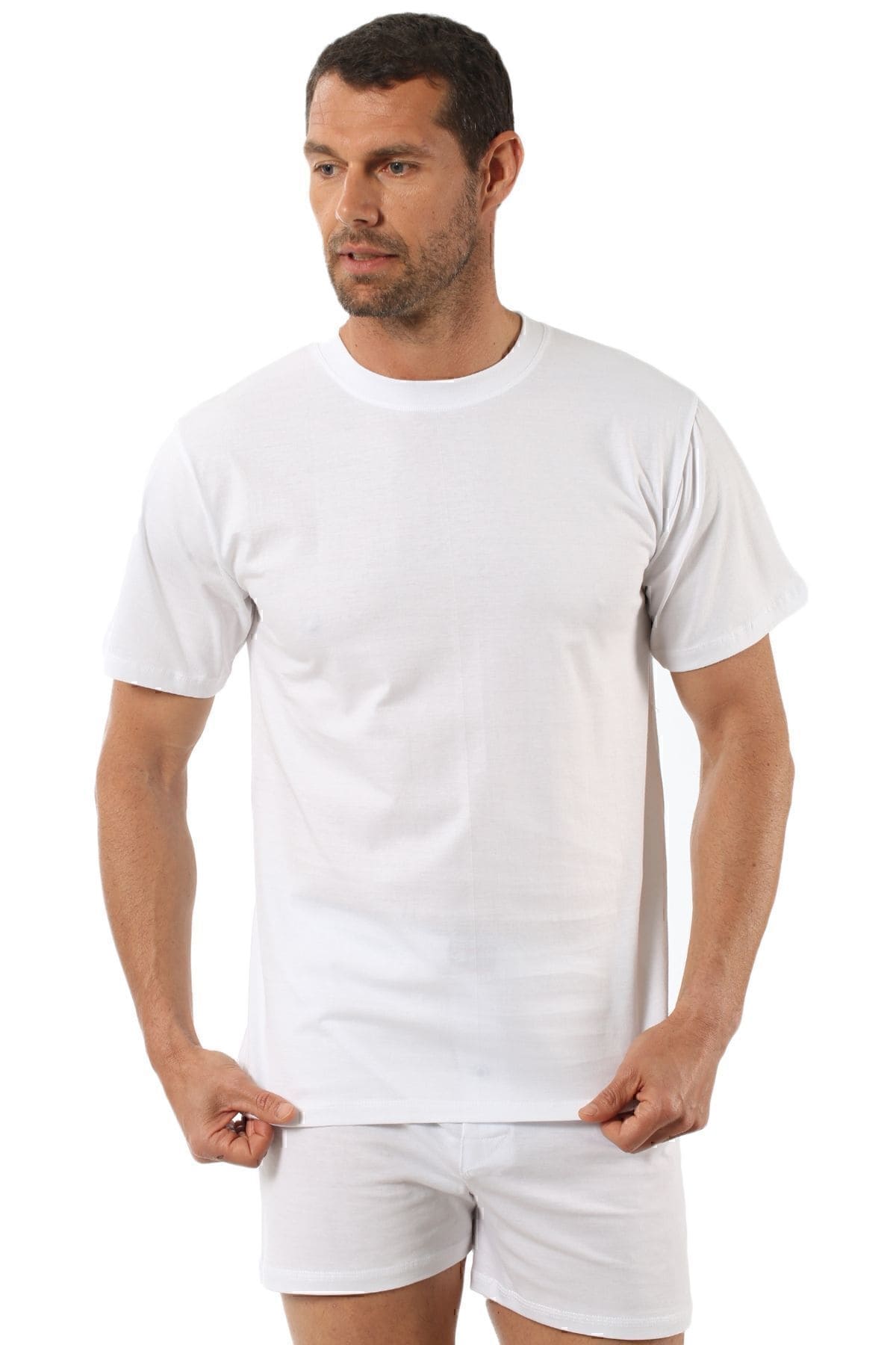 Ribana Kesim Pamuklu Atlet Özkan 0055 - Beyaz