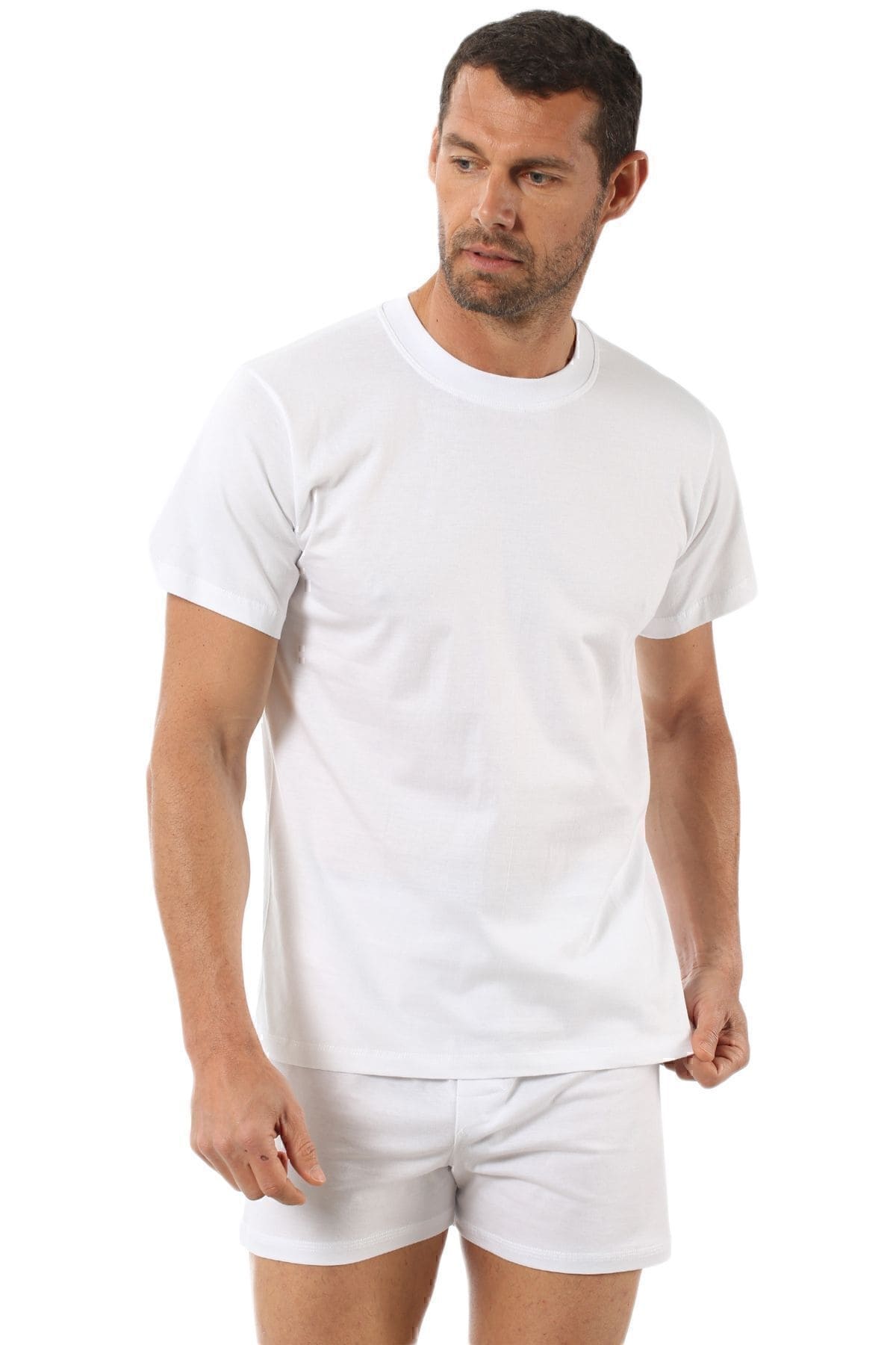 Ribana Kesim Pamuklu Atlet Özkan 0055 - Beyaz
