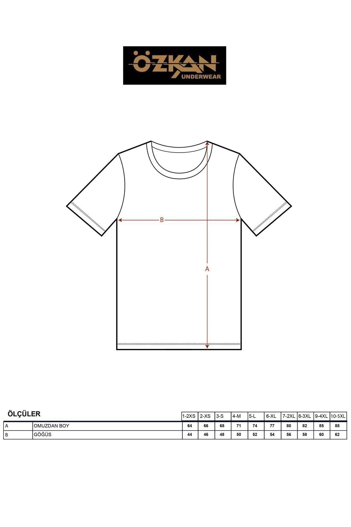 Ribana Kesim Pamuklu Atlet Özkan 0055 - Beyaz