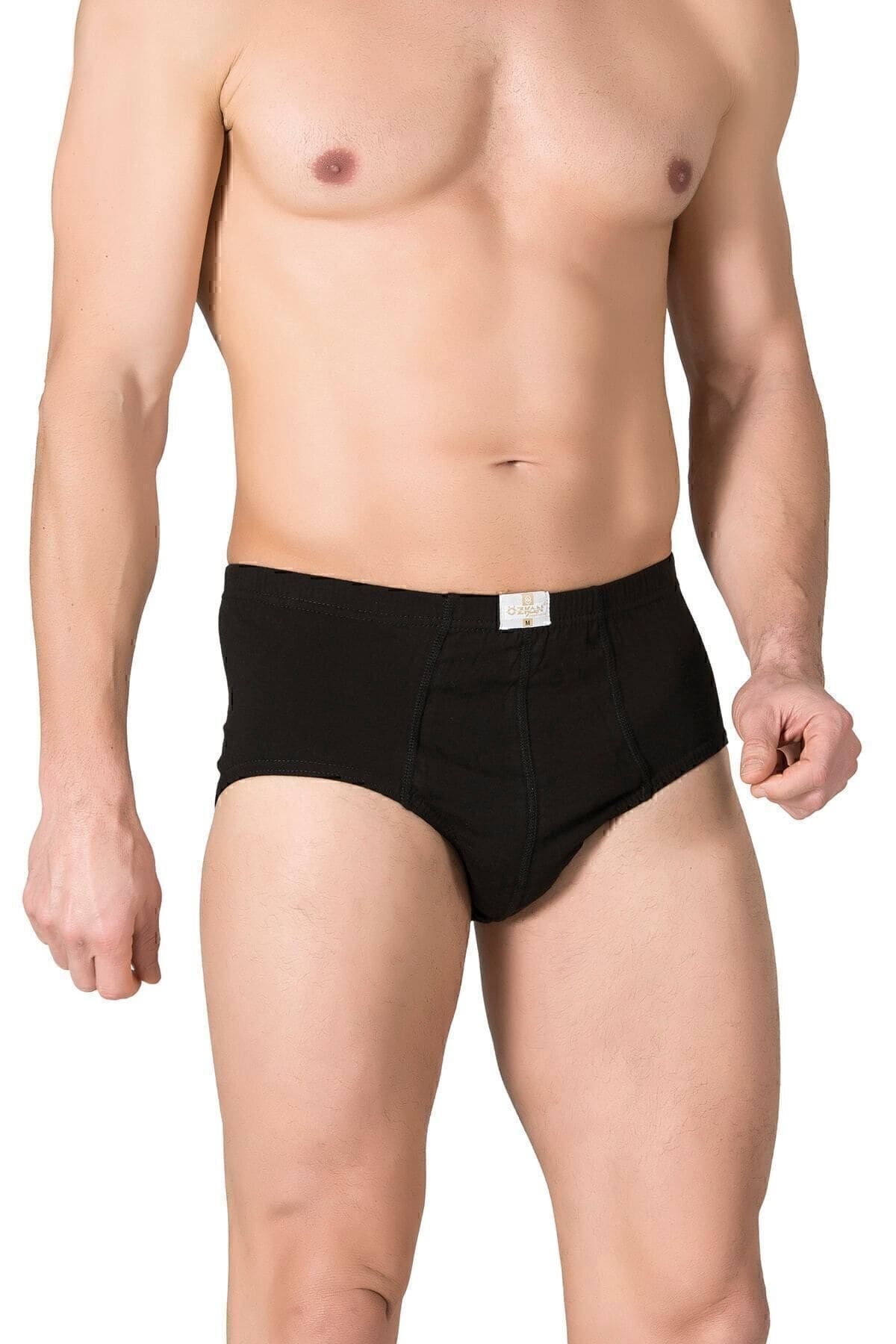 Pamuklu Kompakt Kesim Slip Külot Özkan 0037 - Siyah