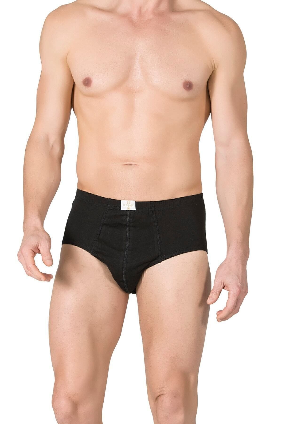 Pamuklu Kompakt Kesim Slip Külot Özkan 0037 - Siyah