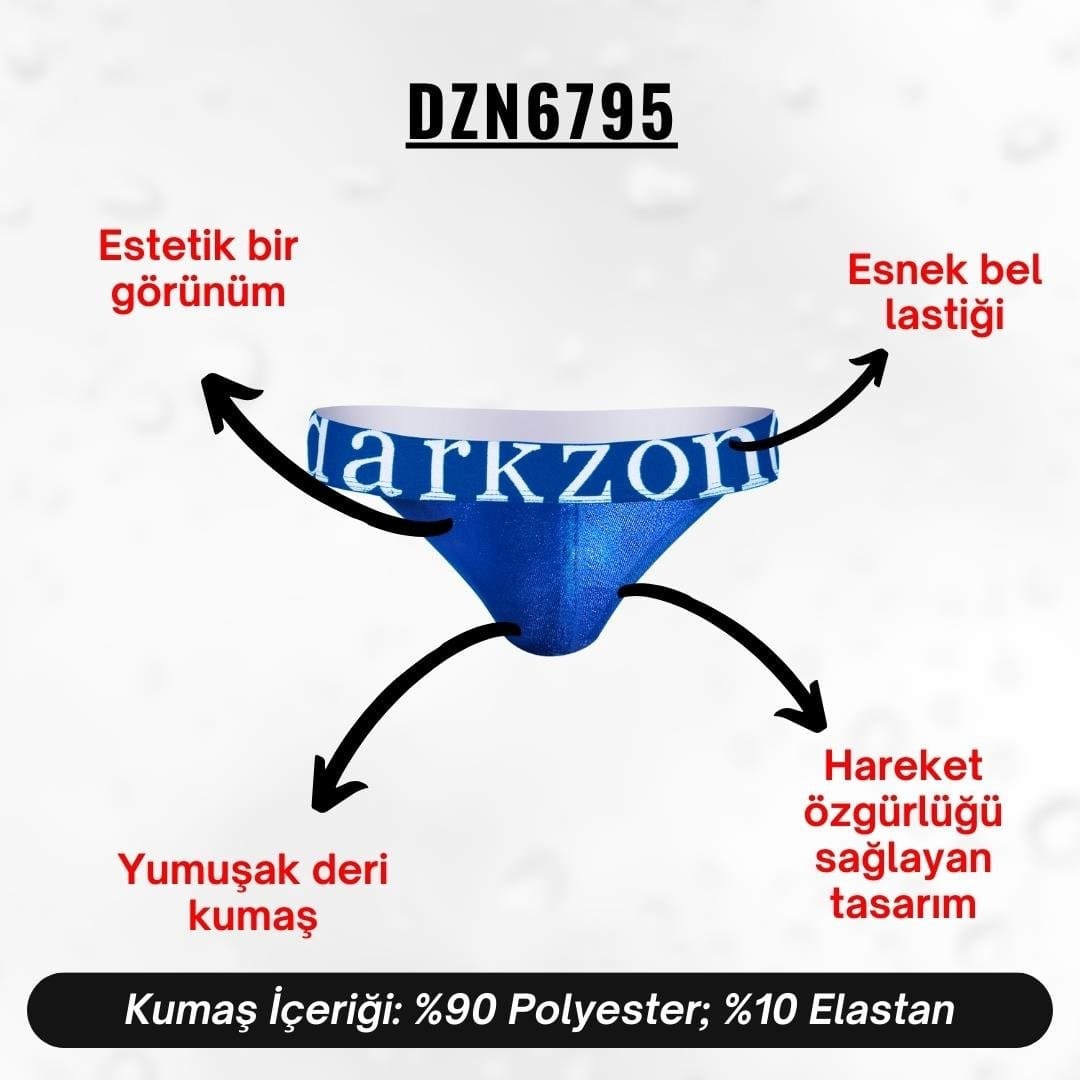 Darkzone Erkek Saks Deri Jockstrap Darkzone DZN6795 - Görsel 6