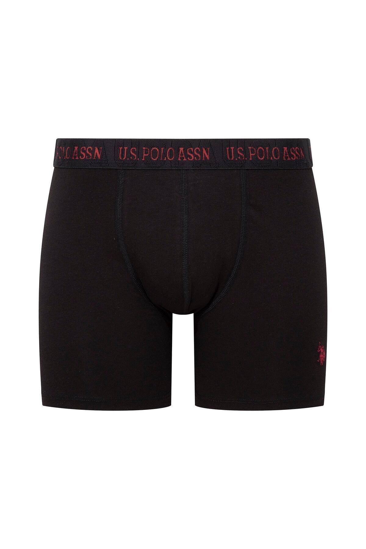 Pamuklu Esnek Bel Lastiği 3'lü Boxer Us. POLO Assn. 80517 - Görsel