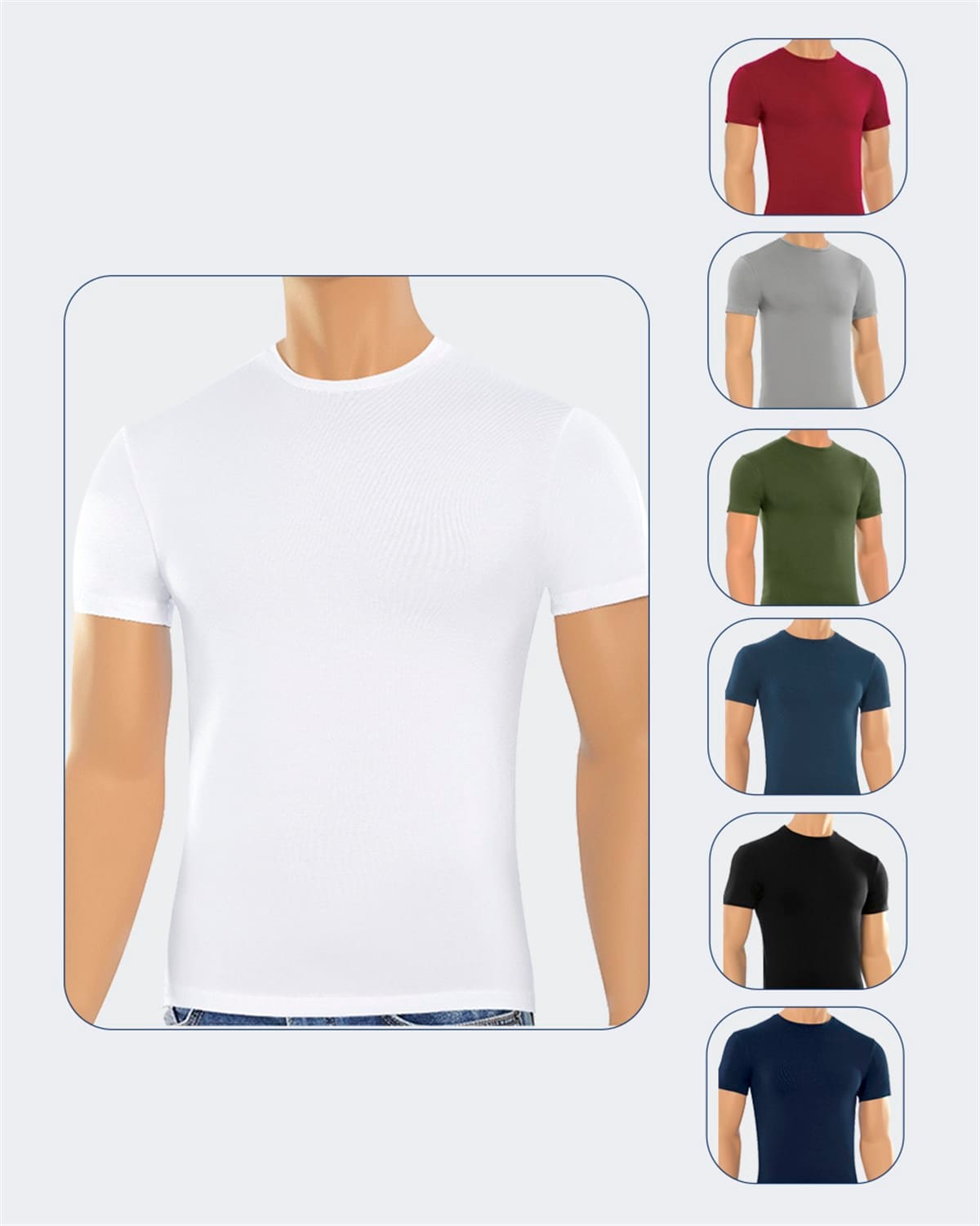 Modal Pamuklu V Yaka Erkek Atlet Öts 1622 - Beyaz