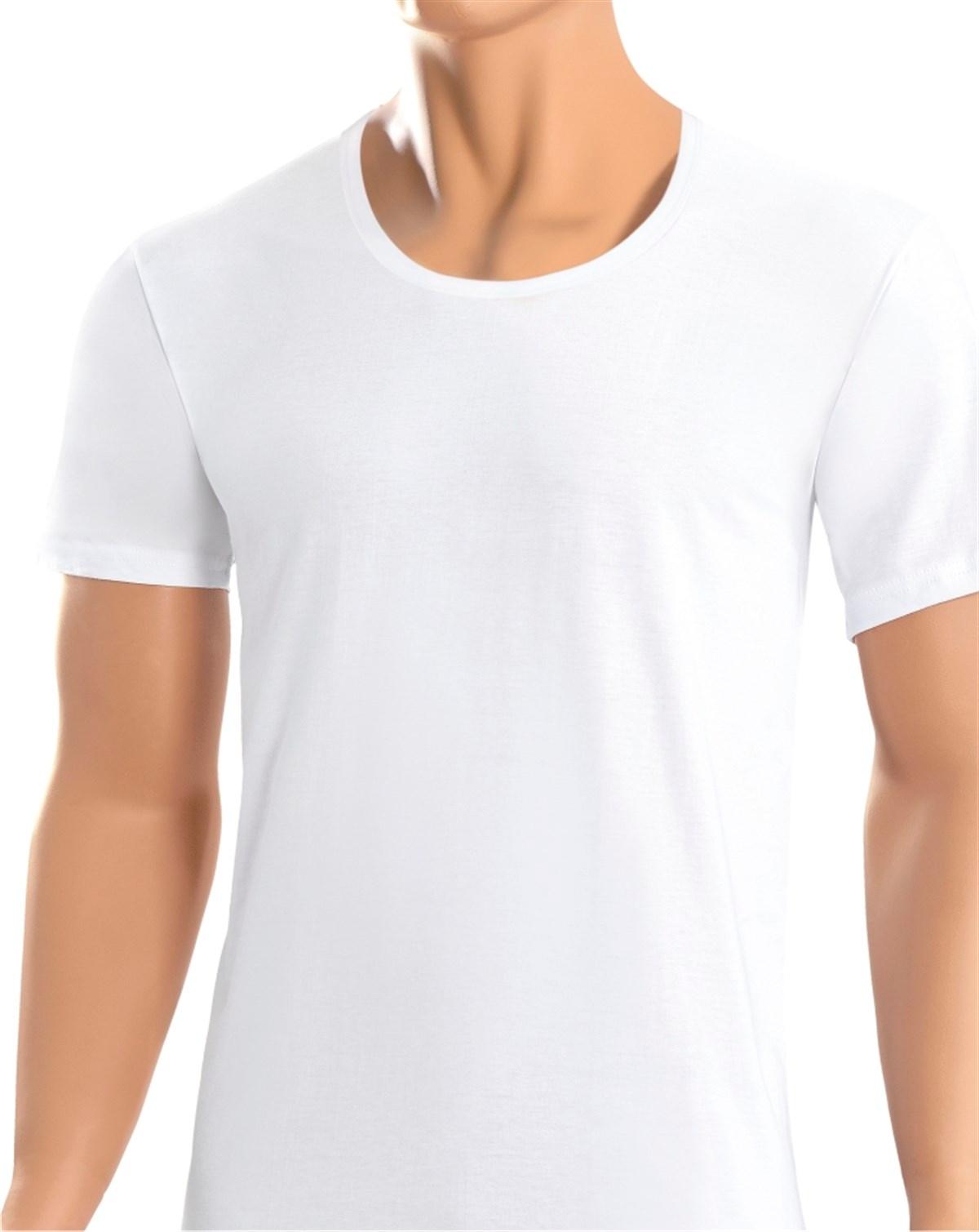 Pamuklu Esnek Erkek Atlet Öts 1620 - Beyaz