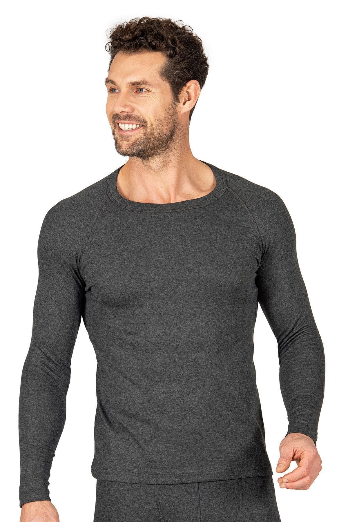 Termal Viskon Uzun Kollu Body Kahverengi Özkan 11317 - Antrasit