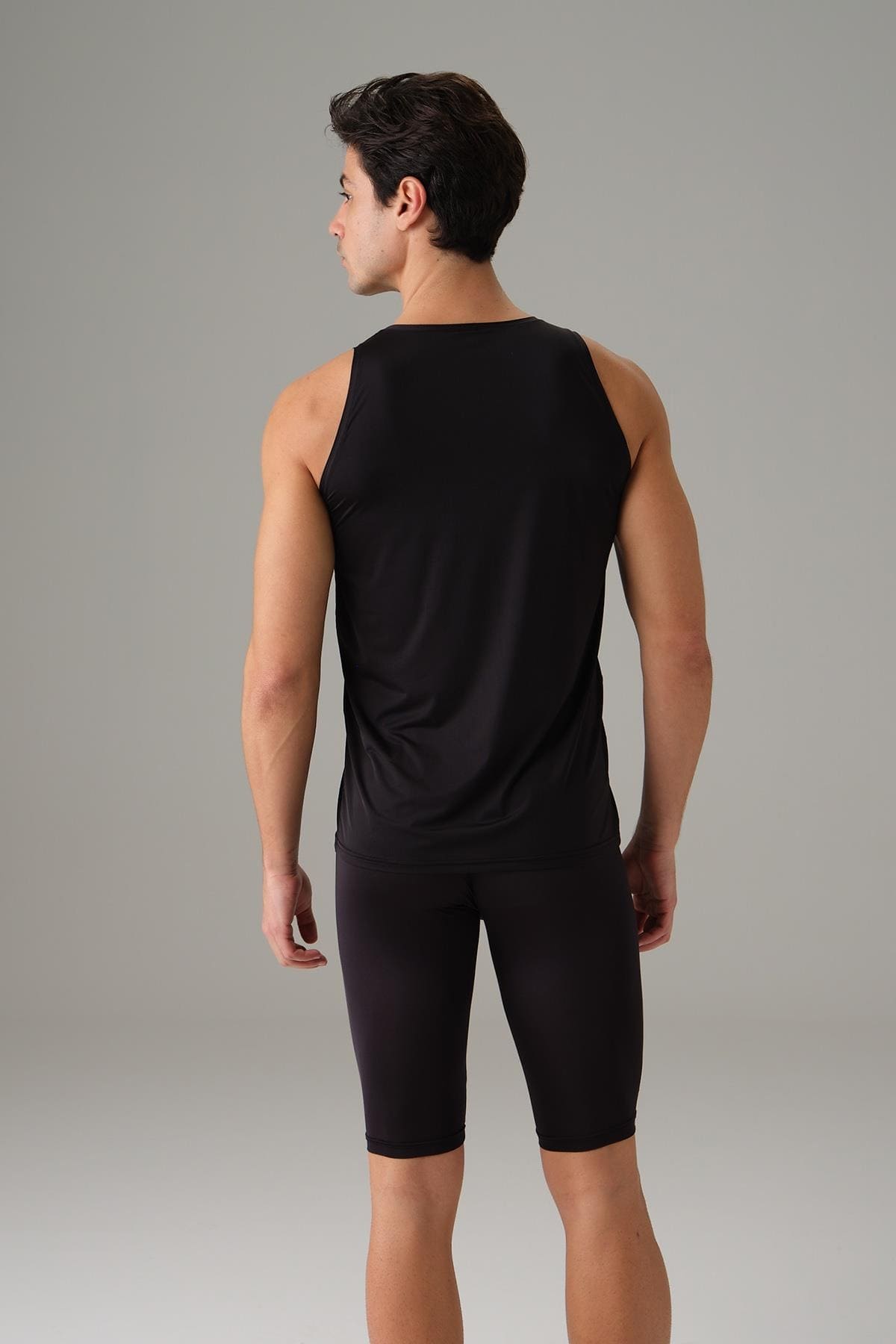 Erkek Polyamid Geniş Askı Spor Atlet Doreanse 2313 - Siyah