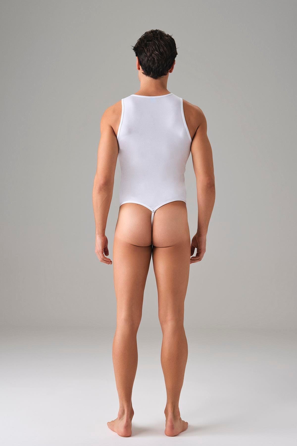 Nefes Alabilen Pamuklu Basic String Body Doreanse 3033 - Beyaz