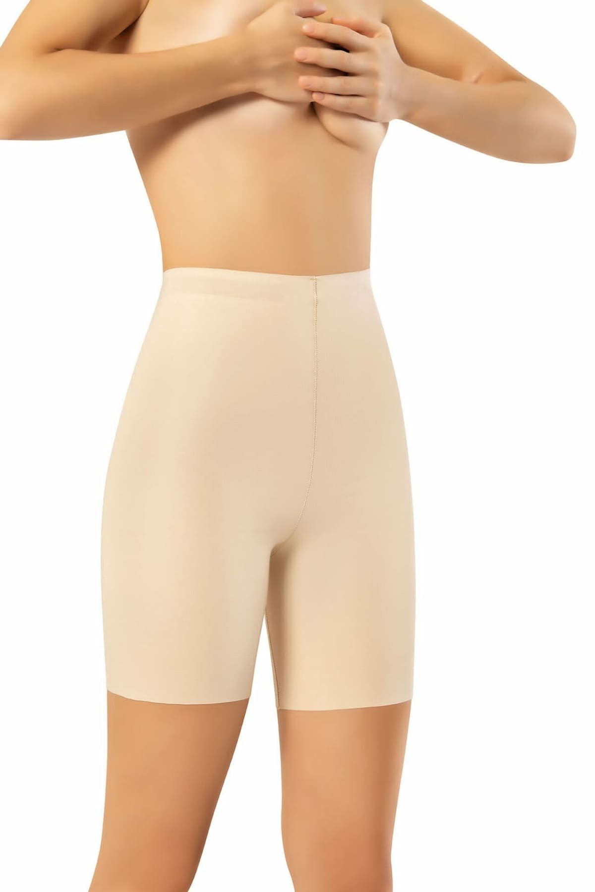 Lazer Kesim Yüksek Bel Silikonlu Korse Flex Fit 6002 - Ten